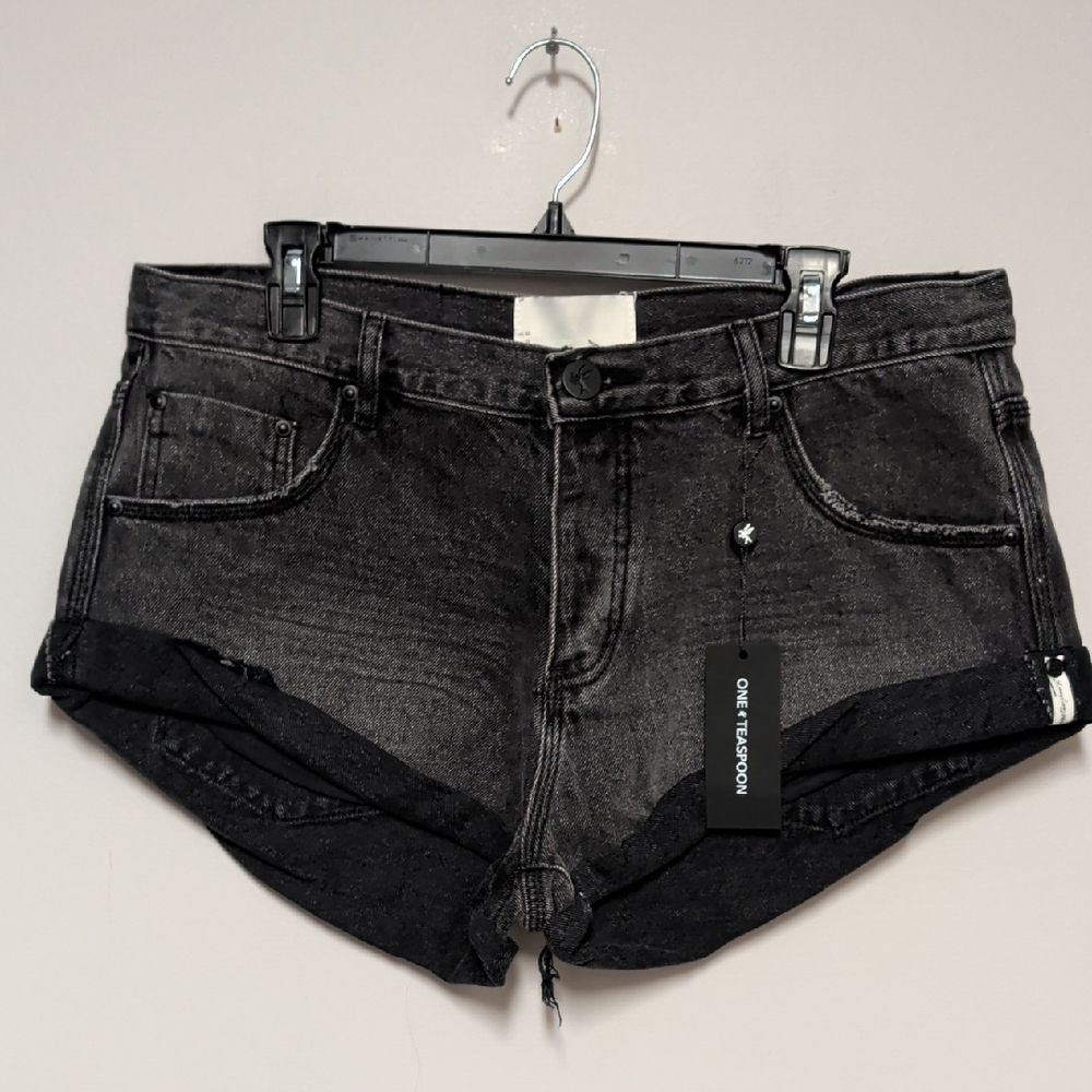 One Teaspoon Charcoal Jean Shorts